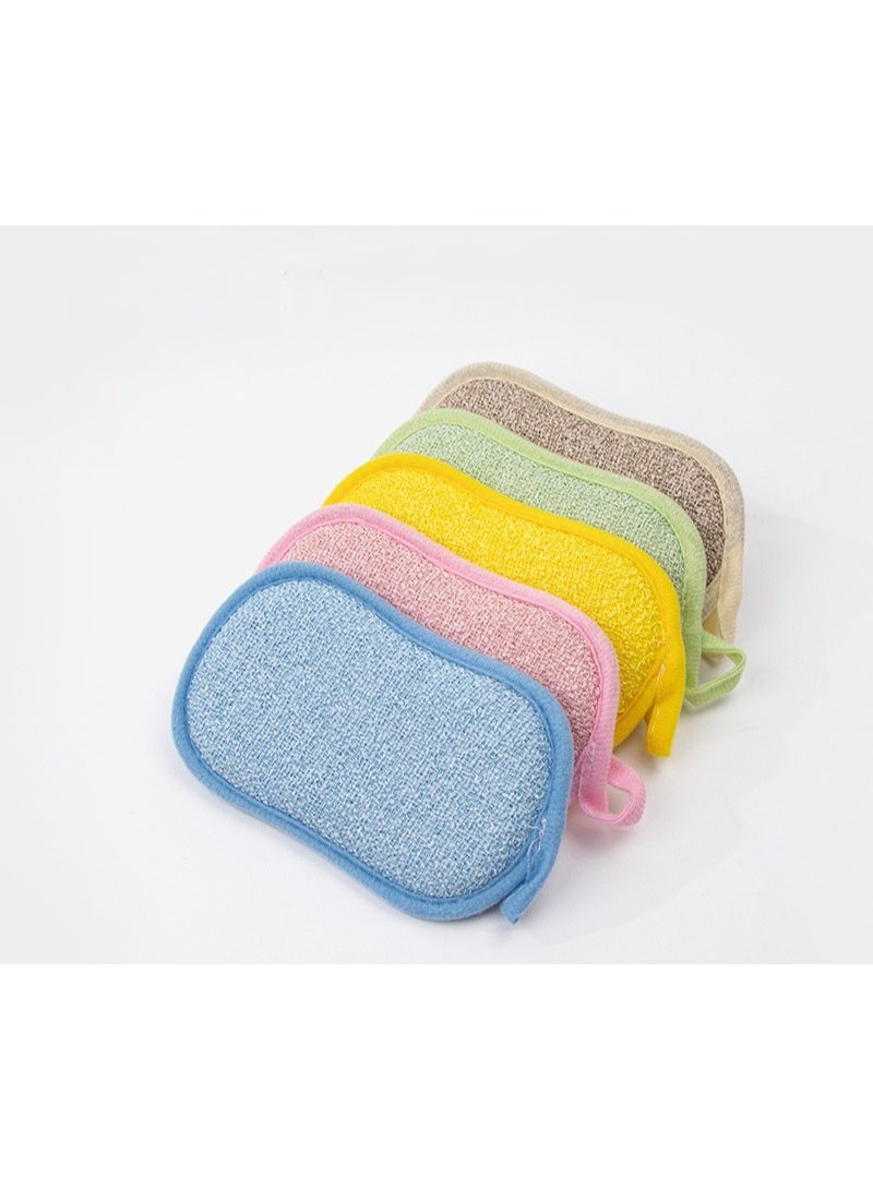 5 PCS Original Professional Microfiber Multi-Surface Scrub-N-Wipe Sponges, Dual-Sided for Scouring and Easy Household Cleaning, Machine Washable - Image 3