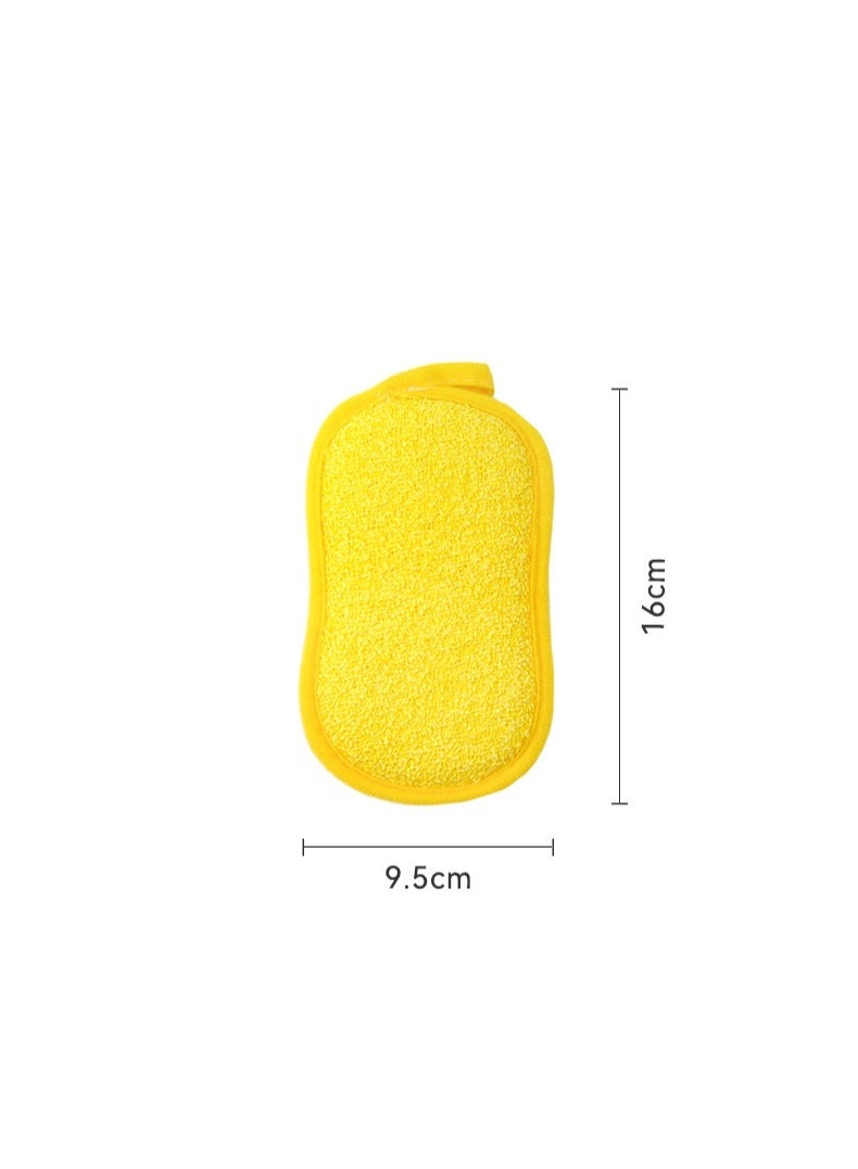 5 PCS Original Professional Microfiber Multi-Surface Scrub-N-Wipe Sponges, Dual-Sided for Scouring and Easy Household Cleaning, Machine Washable - Image 2