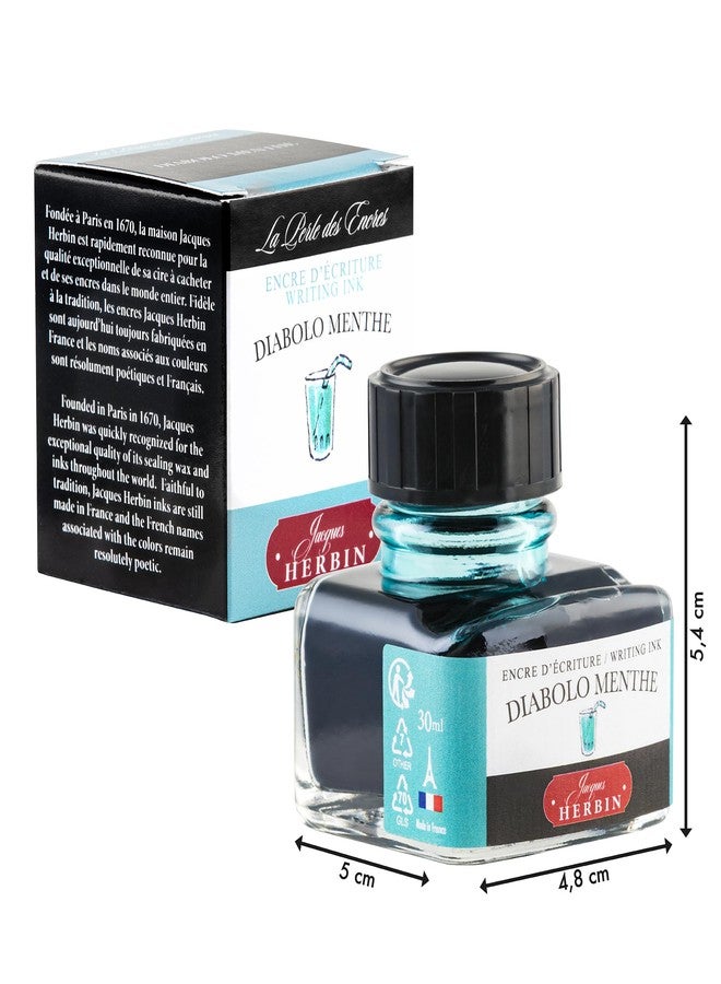 Jacques Herbin Herbin "D Ink Bottle (Diabolo Menthe - 30ML) 13033T - Image 2
