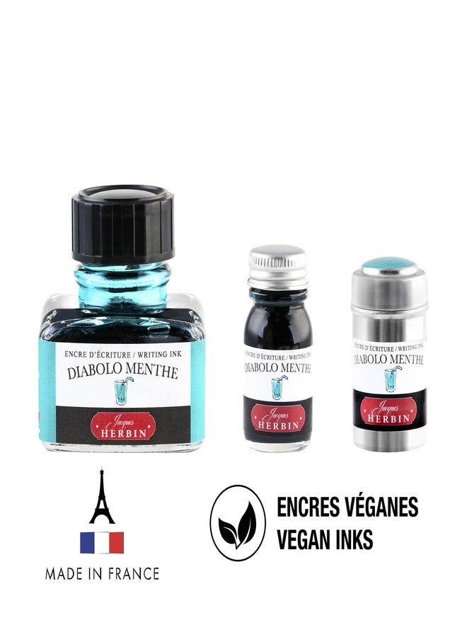 Jacques Herbin Herbin "D Ink Bottle (Diabolo Menthe - 30ML) 13033T - Image 5