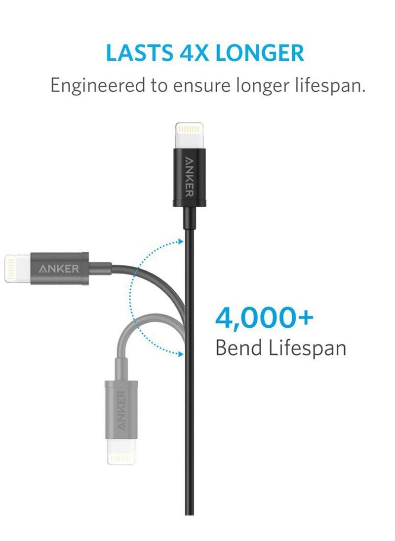 Anker Powerline Select+ USB Cable with Lightning Connector 3FT - Black | AN.A8012H12.BK