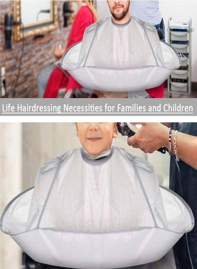 Hair Cutting Cloak, Waterproof Adjustable 2pcs Breathable Barber Cloak Hairdressing Cape Cover, for Children Adult | - Image 5