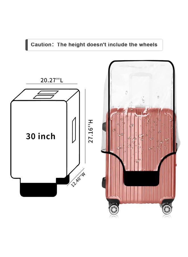 Esholife Luggage Covers for Suitcase TSA Approved Clear PVC Waterproof Suitcase Covers Luggage Protectors 29-32Inch (27.16''H x 20.27''L x 12.40''W), Black Frame, XL(29-32inch Luggage), Luggage Cover - Image 3