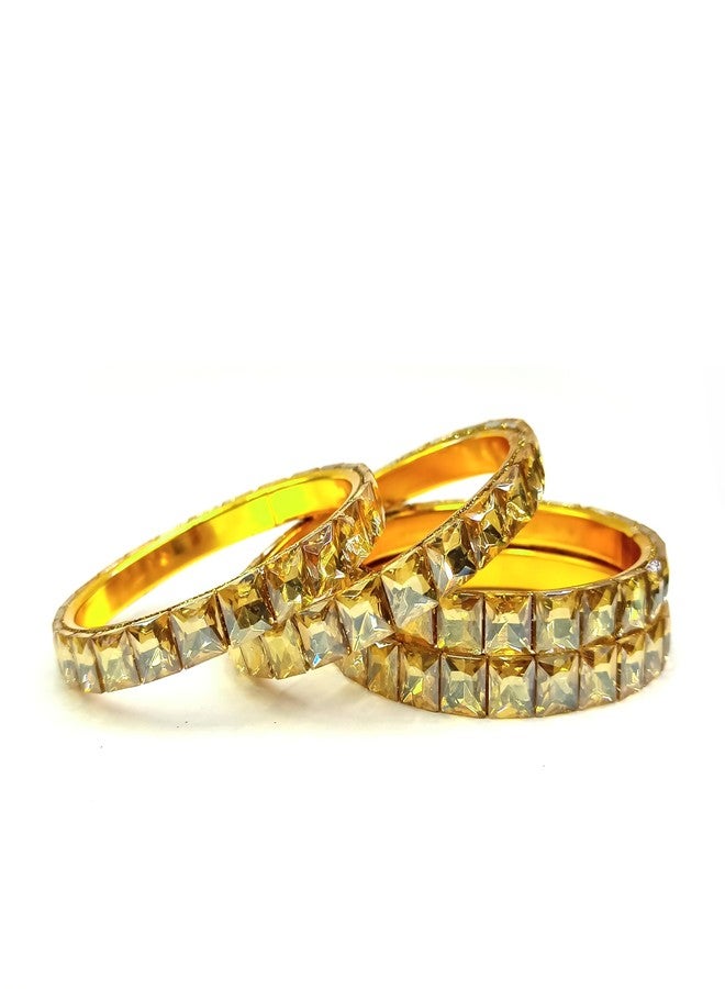 BANGLESKART Bridal Punjabi Chuda Bangle Set for Wedding, Anniversary, Party and Casual Wear (1 Pair) - Image 5
