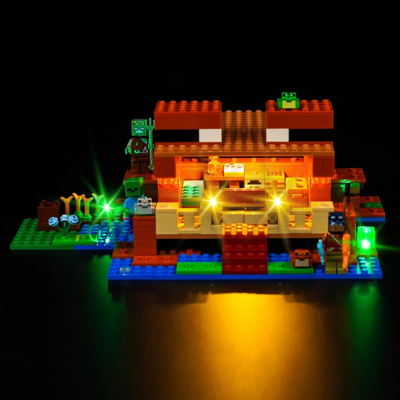 VONADO LED Light Kit Compatible with Lego Minecraft The Frog House 21256 Lights Only No Models Creative Lighting Set Accessories Compatible with Lego 21256 for Adults - Image 3