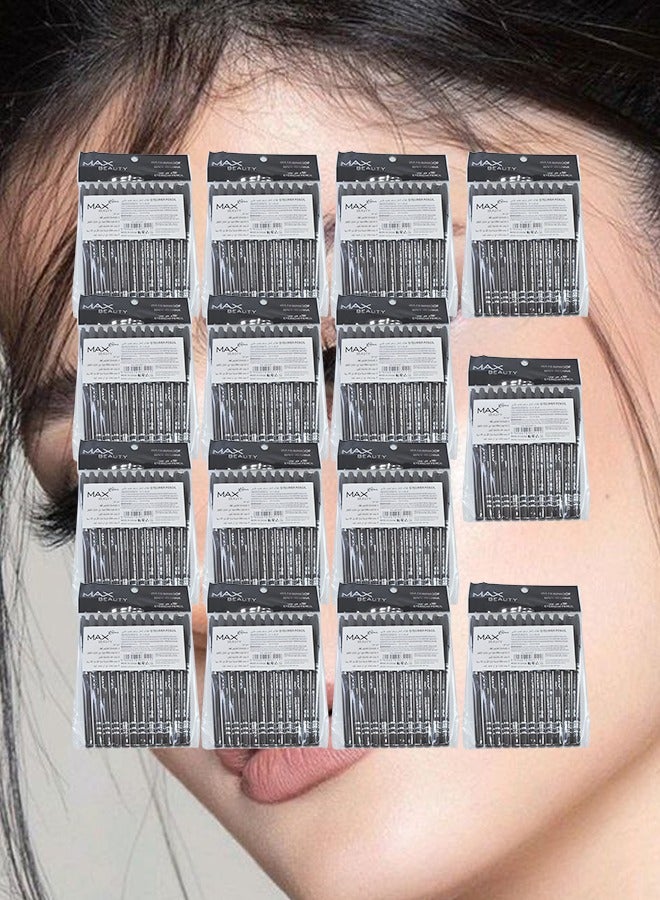 ماكس بيوتي طقم كحل أسود 180 قطع مقاوم للماء ويدوم طويلاً طبي - Image 1