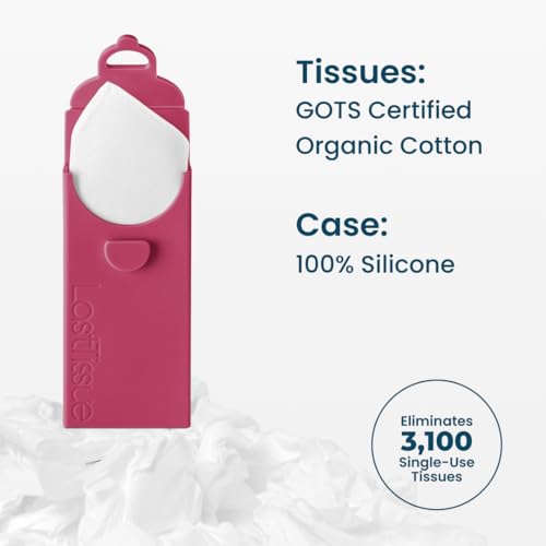 LastTissue® Reusable Cotton Tissue Pack – Sustainable, Durable, Eco-Conscious, Portable & Washable Facial Tissues for Men and Women with Travel Handkerchief Storage Case - Image 5