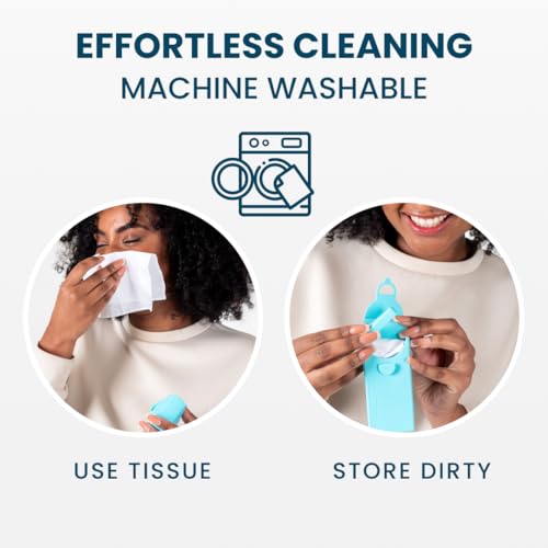 LastTissue® Reusable Cotton Tissue Pack – Sustainable, Durable, Eco-Conscious, Portable & Washable Facial Tissues for Men and Women with Travel Handkerchief Storage Case - Image 3