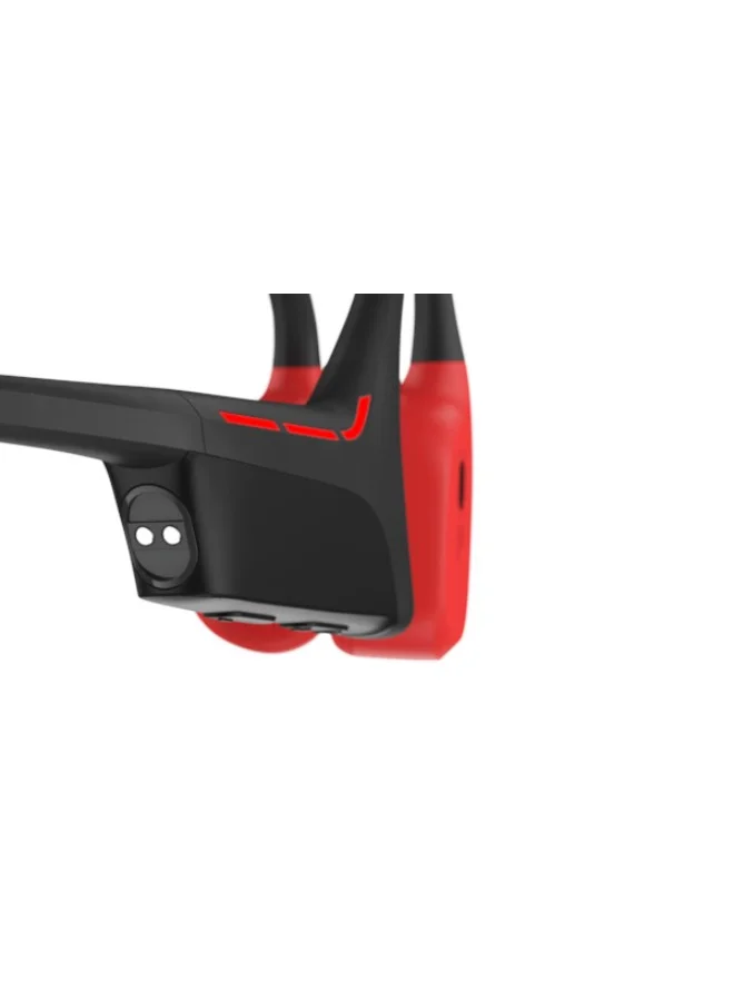 Suunto WING Open Ear Wireless Headphones | Lightweight & Stable, With LED & Smart Head Movement Control, IP67 Water Resistant, Easy & Comfortable Wear,  Made for Outdoor Adventures, Sports Wear - Red