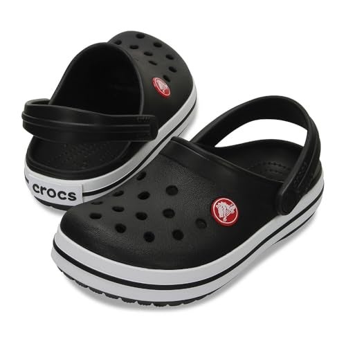 Crocs Unisex-Child Crocband Clogs (Little Kid/Big Kid), Black, 4 Big Kid - Image 5