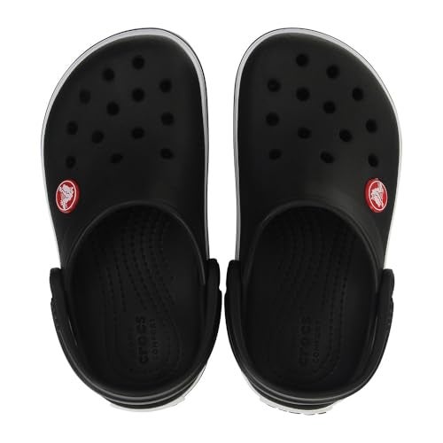 Crocs Unisex-Child Crocband Clogs (Little Kid/Big Kid), Black, 4 Big Kid - Image 4