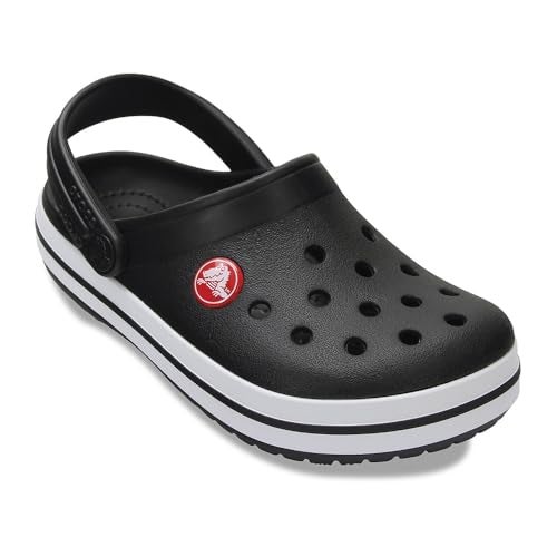 Crocs Unisex-Child Crocband Clogs (Little Kid/Big Kid), Black, 4 Big Kid - Image 3