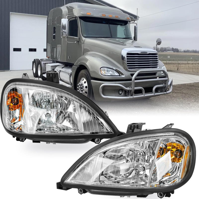 SUPERFASTRACING Headlights Headlamps Left Right Pair Set Replacememt for 20042017 Freightliner Columbia