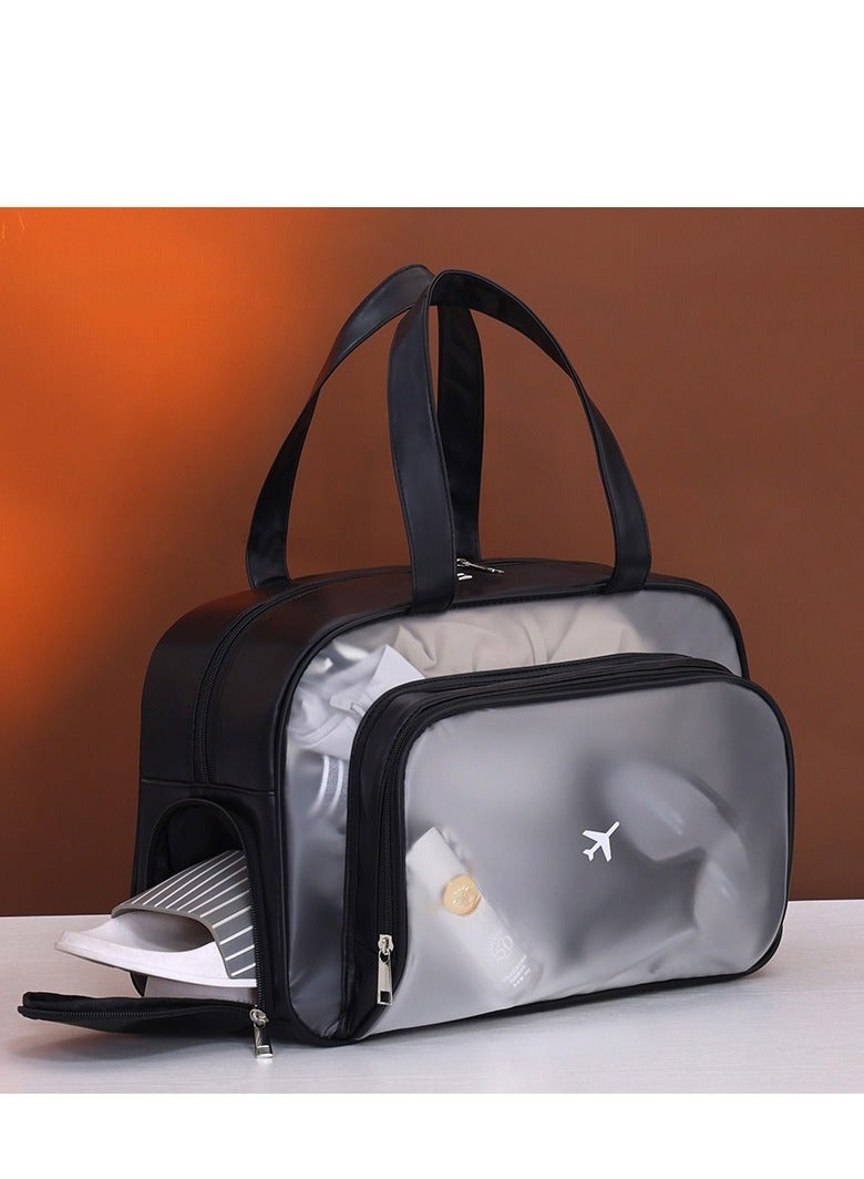 Waterproof gym bag, separates wet and dry areas, can store clothes and toiletries - Image 1