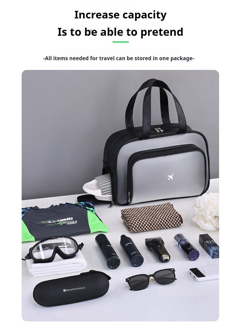 Waterproof gym bag, separates wet and dry areas, can store clothes and toiletries - Image 3