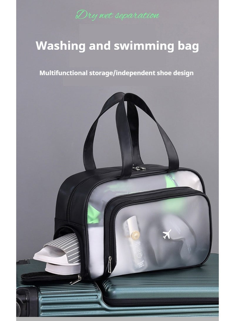 Waterproof gym bag, separates wet and dry areas, can store clothes and toiletries - Image 2