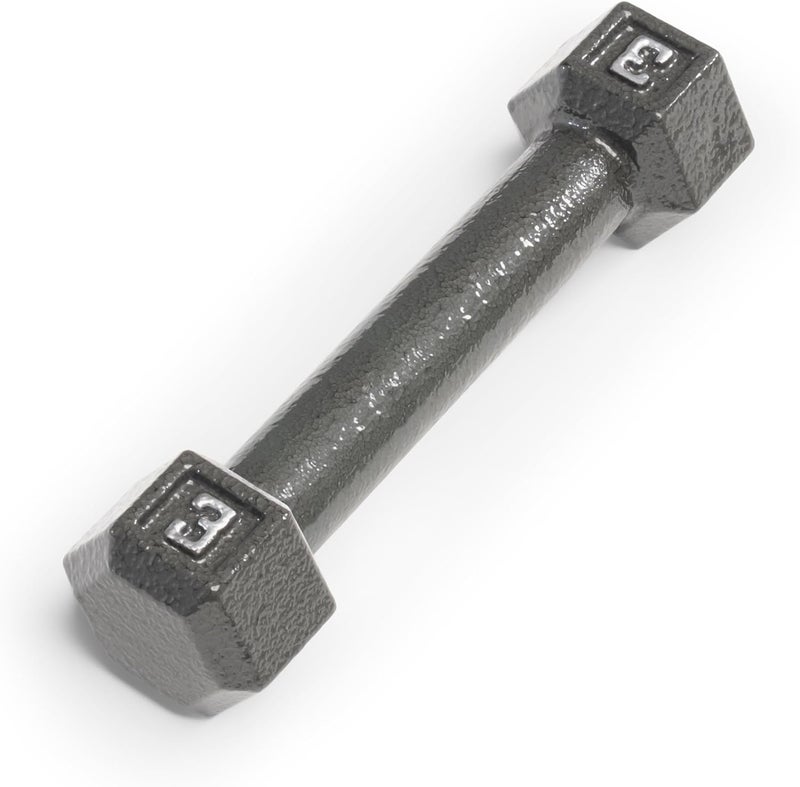 Marcy Cast Iron Hex Dumbbells Collection - Available size from 3-lb to 100-lb, SOLD INDIVIDUALLY - Image 1