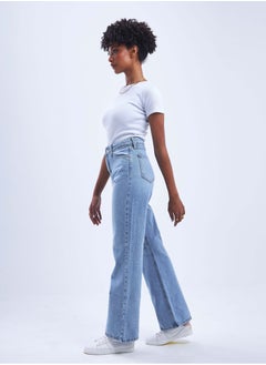 High-Waist Light Wash Degrade Ripped Wide Leg Jeans. - pzsku/Z8503E3BEE71E62FF004BZ/45/_/1721563668/a6686476-b035-4e49-b844-185d65a09fc3