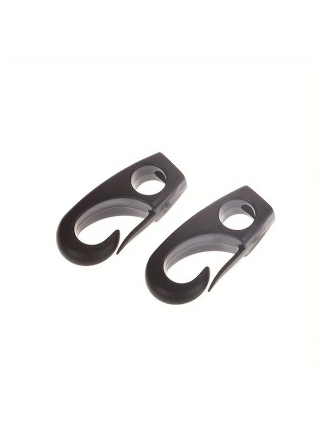 10 قطع من خطاطيف الشد السوداء المتينة للزوارق والكانو والقوارب، حبل صدمة للربط - Image 4