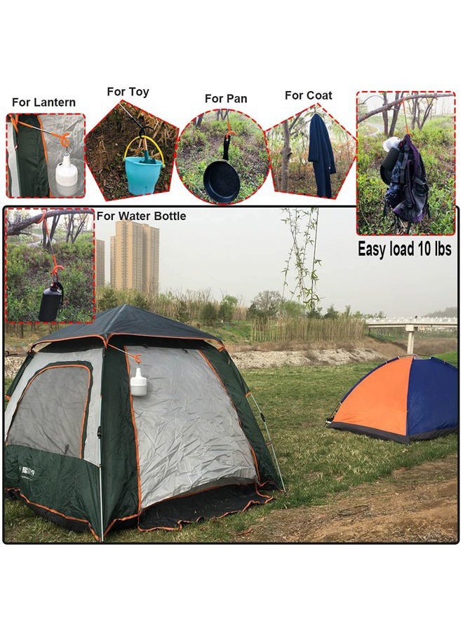 Quality Life Quality-Life Camping Lantern Hook Hanger Tent Light Outdoor Lamp Hanger Non-Slip for Camping Hiking Black - 2pcs - Image 5