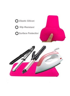 Heat Resistant Silicone Bump Glove And Heat Resistant Silicone Mat Pouch For Curling Irons Hair Straightener Flat Irons And Hair Styling Tools 11.5 X 6 Food Grade Silicone Pink - pzsku/Z8503FC8BBC4811475935Z/45/_/1721025181/2c44375a-fe75-49f3-9c41-89f3b4bf5850