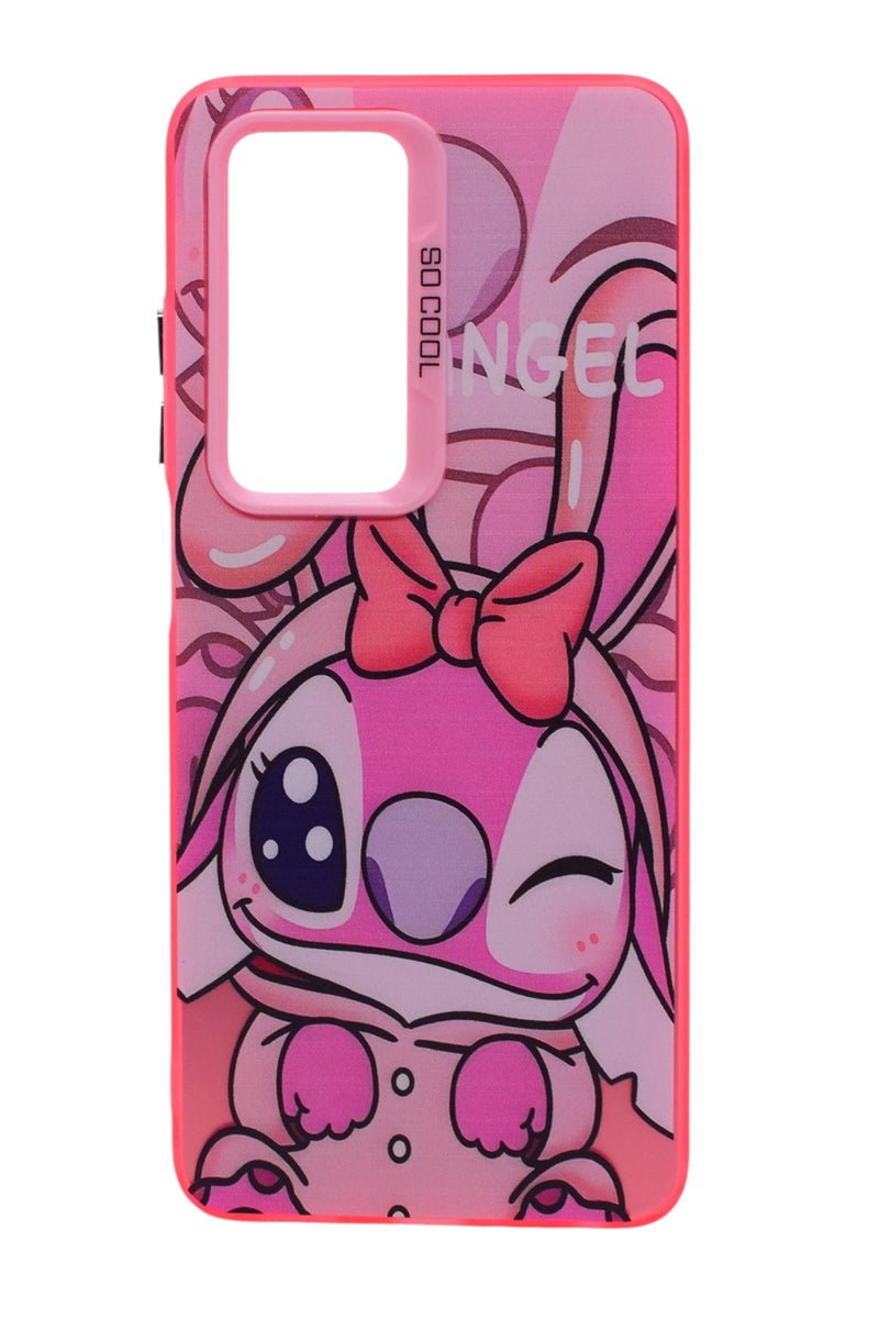CFS TPU Stitch Printed Back Cover Case For OPPO A5 - Pink - Image 1
