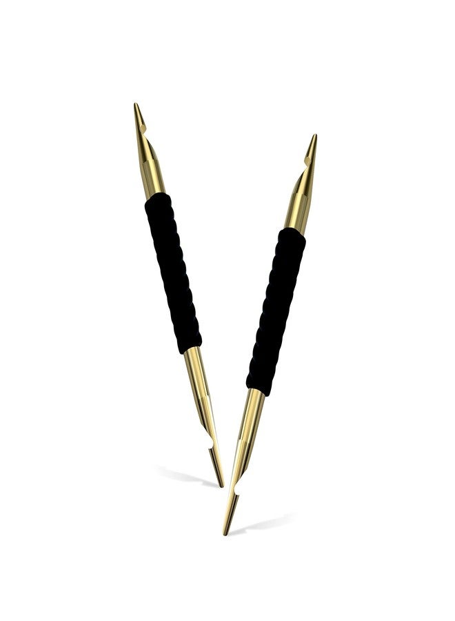 Locsanity Interlocking Dual Ended Dreadlock Loc Tool Sisterlocks, Microlocks, Small Locs and Medium Locs Redesigned Metal 24ct Gold Plated (Gift Set) - Image 4