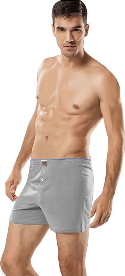 Tutku Passion 6 Pack 0117 Combed Cotton Plain Men's Boxer