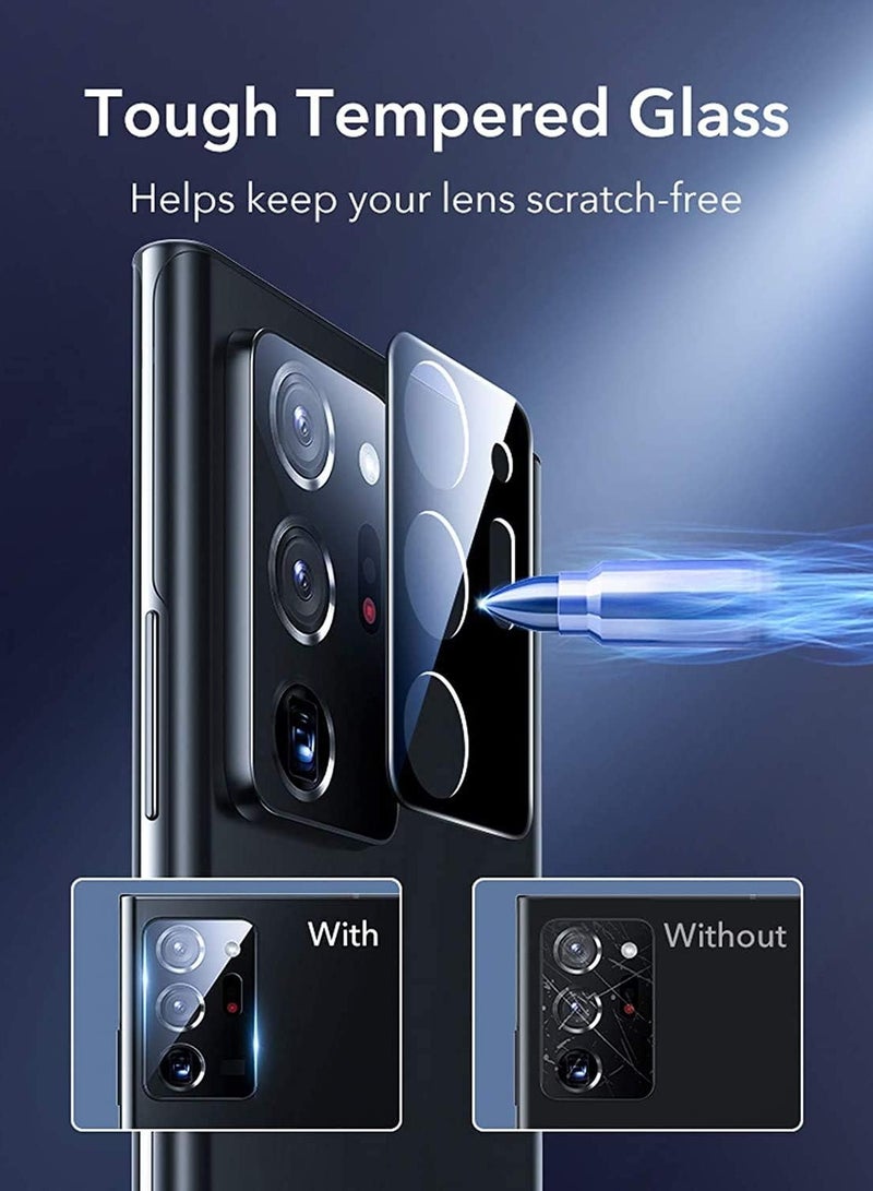 BORTONY Samsung Galaxy Note 20 Ultra Camera Lens Protector Scratch-Resistant Fingerprint Note 20 Ultra Camera Lens 3D Tempered Glass Camera Protector for Samsung Galaxy Note 20 Ultra 5G - Image 4