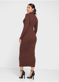 ELLA Bodycon Dress With Belt Detail  - Image 2