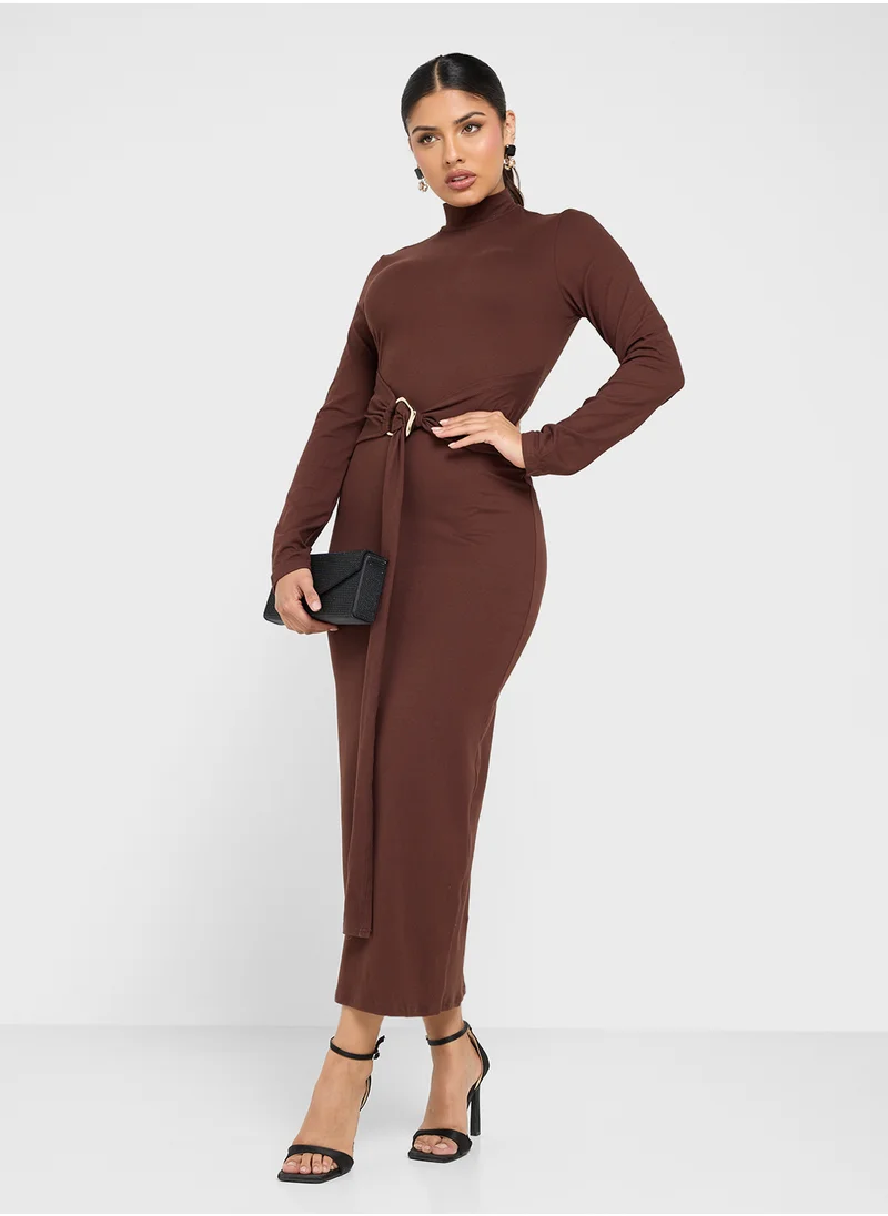 ايلا Bodycon Dress With Belt Detail