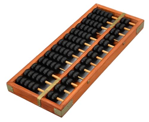 MAGIKON VintageStyle Chinese Wooden Abacus Chinese Lucky Calculator - Image 1