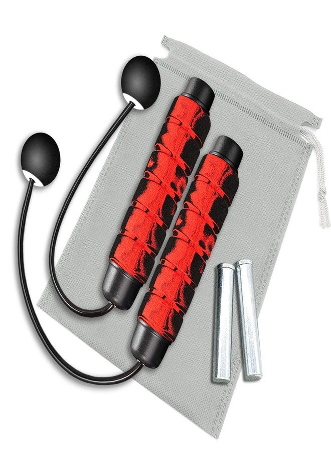 Redify Weighted Cordless Jump Rope for Fitness[Suitable for Different Ages and Levels] Ropeless Jump Rope for Boxing MMA WOD Training, BOD Rope Beachbody MBF,High Speed Rope Skipping for Narrow Space - Image 1