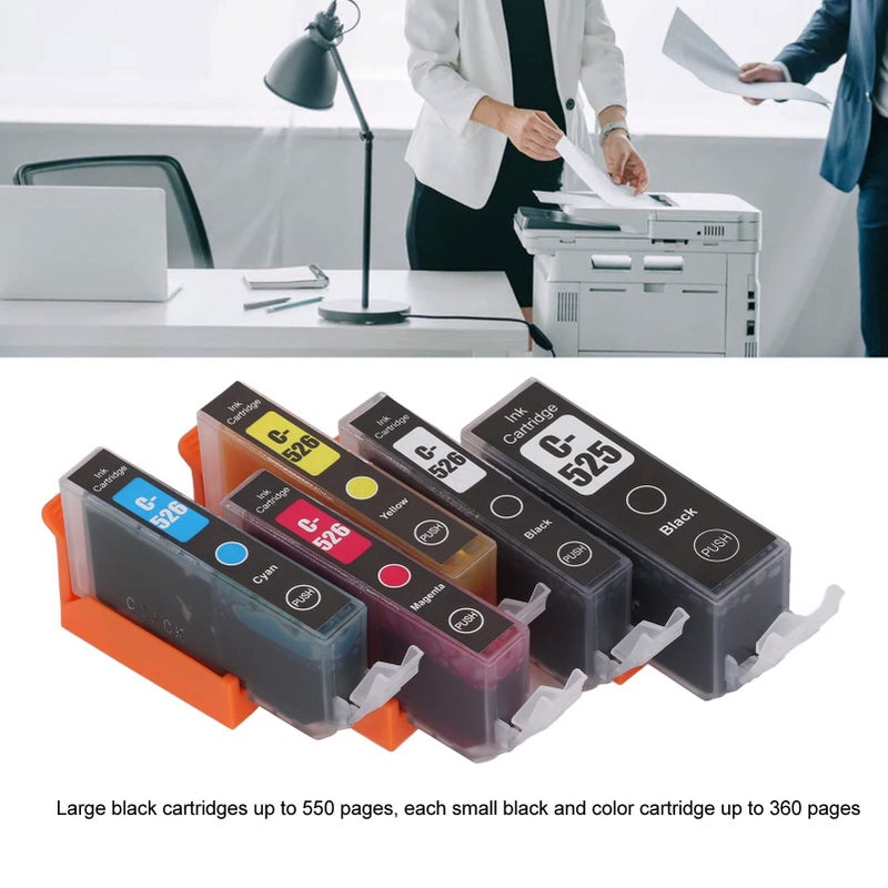 Large Capacity 5 Color Combo Ink Cartridges For Pixma Printers Clear Printing - Image 5