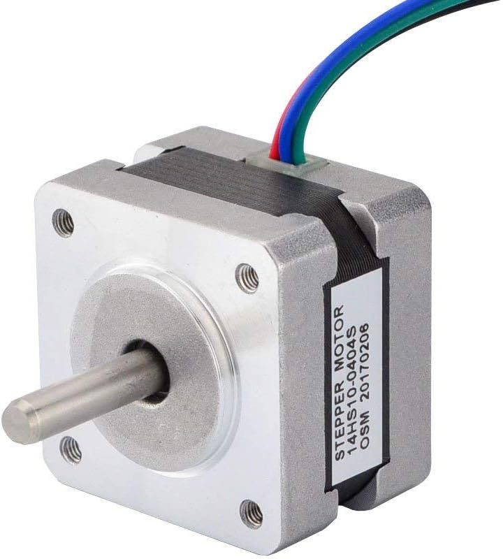 STEPPERONLINE Nema 14 Motor Step Motor 1.8deg Bipolar 12V 0.4A 14Ncm/20oz.in 35x35x26mm 4-wire - Image 1