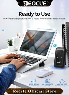 REOCLE Mobile WiFi Hotspot 4G LTE Unlocked Wi-Fi Hotspot Device Wireless WiFi Router Pocket Portable WiFi Hotspot Mobile Travel-Friendly Mobile Travel Router  - Image 4