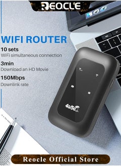 REOCLE Mobile WiFi Hotspot 4G LTE Unlocked Wi-Fi Hotspot Device Wireless WiFi Router Pocket Portable WiFi Hotspot Mobile Travel-Friendly Mobile Travel Router  - Image 2