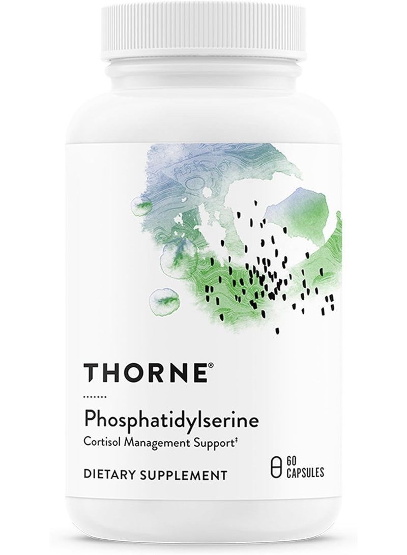 Thorne مكمل غذائي لدعم إدارة الكورتيزول فوسفاتيديل سيرين - 60 كبسولة - Image 1