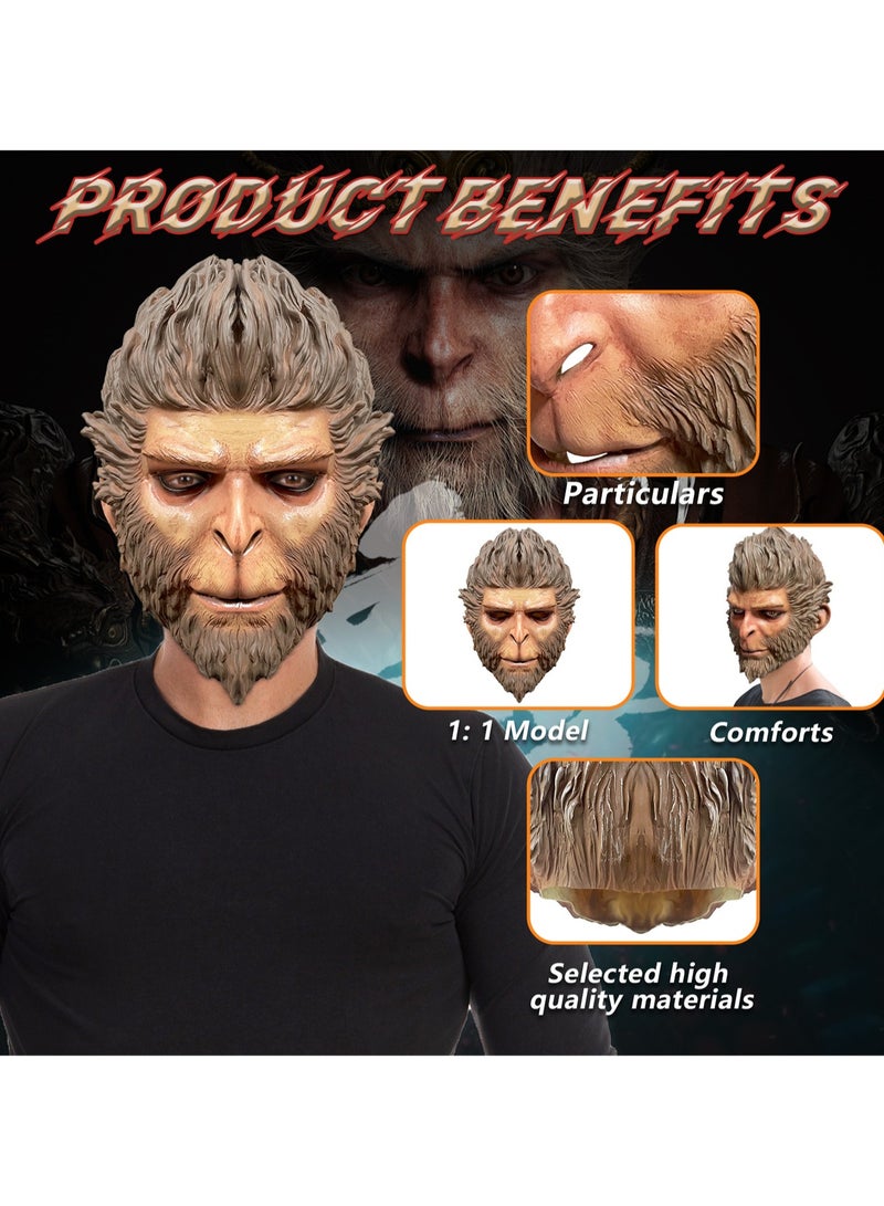 Wukong Funny Monkey Mask Suitable For Role Play Party Gathering - Image 4