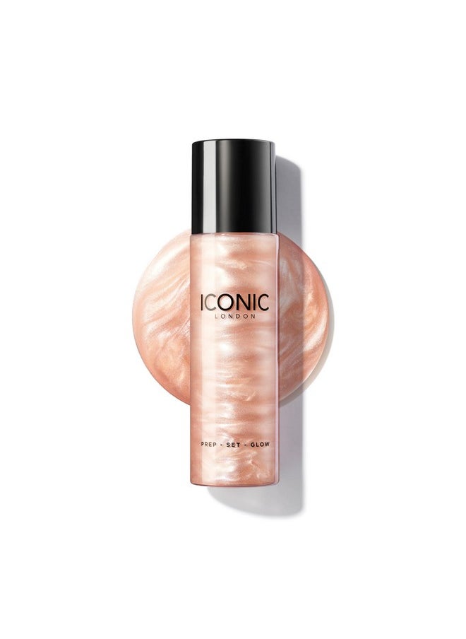 ICONIC LONDON ICONIC LONDON Prep-Set-Glow | Hydrating + Setting + Glowing Spray, 3-in-1 Formula for a Dewy, Radiant Finish, Cruelty-Free, Vegan Makeup, 4.22 Fl oz  - Image 1
