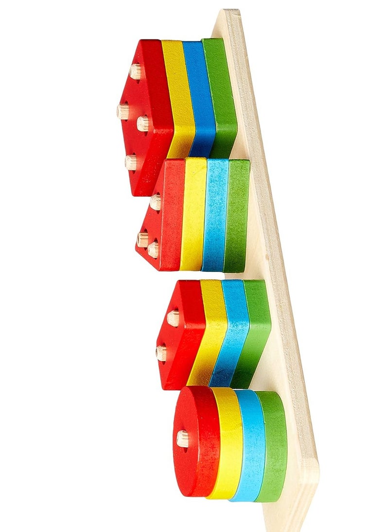 Wooden geometric shapes learning game for children - Image 3