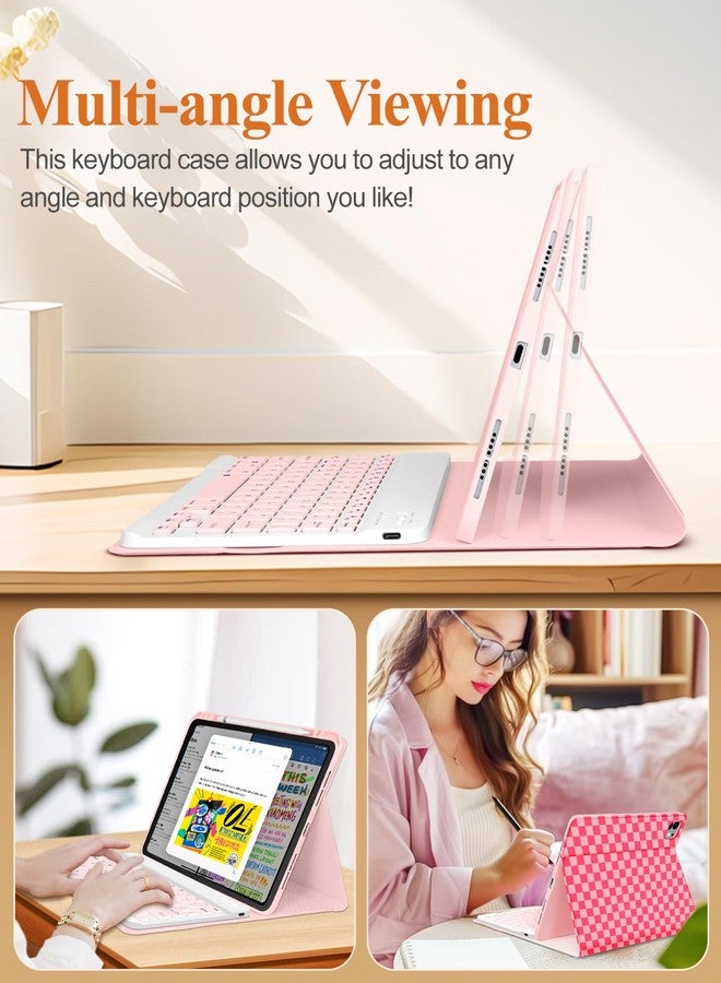 Wazzasoft جراب Wazzasoft لجهاز iPad Pro مقاس 13 بوصة 2024 M4 مع لوحة مفاتيح - حامل قلم - غطاء تابلت بتصميم فريد وجذاب مزين بزهرة سوداء للنساء والفتيات، متوافق مع أجهزة Apple Pro 13 A2925 A2926 A3007 - Image 5