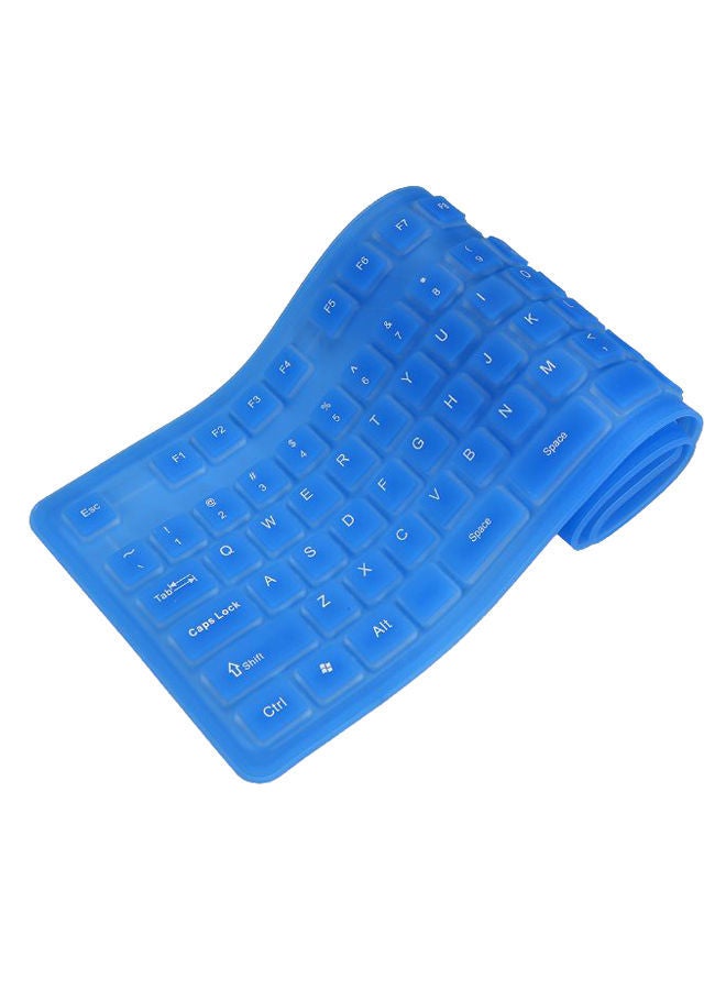 NIBEMINENT Flexible Rollup Keyboard - English Blue - Image 1