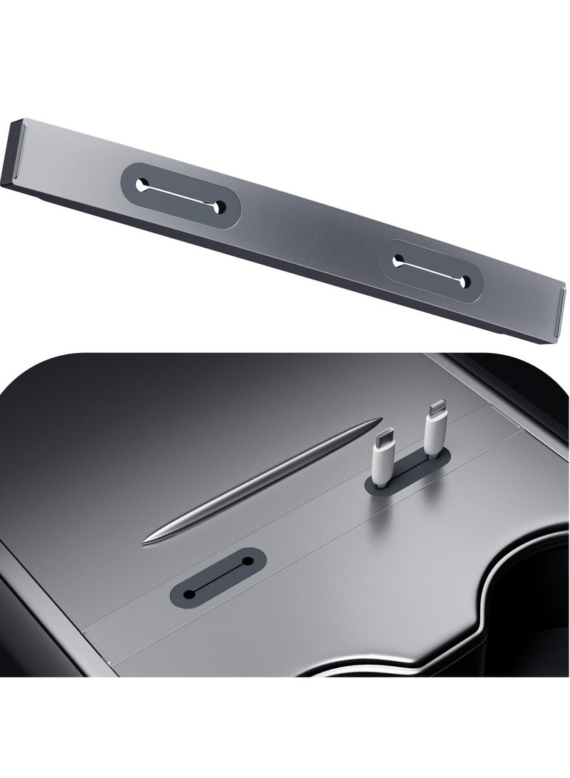 KASTWAVE Tesla USB Hub for Tesla Model 3, Model Y Accessories 2023 2022 2021, Tesla Center Console Organizer Cable Management, 100% Fit Docking Station for Center Console - Image 1