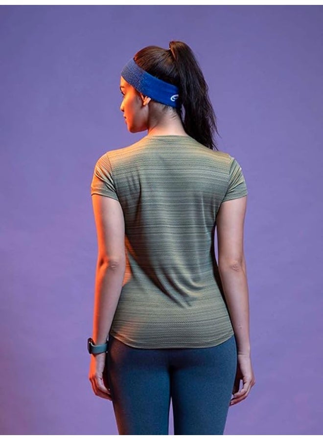 Lyra Women's Rapid Dry Short Sleeve Breathable and Flexible fit Active top | Color Shade May Vary - Image 2