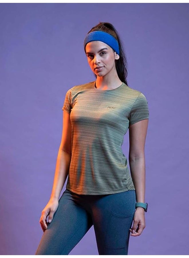 Lyra Women's Rapid Dry Short Sleeve Breathable and Flexible fit Active top | Color Shade May Vary - Image 3