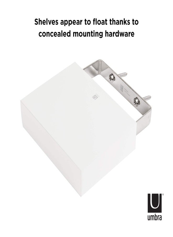 Umbra Showcase Floating Shelves (Set of 3), Gallery Style Display for Small Objects and More, White - Image 5