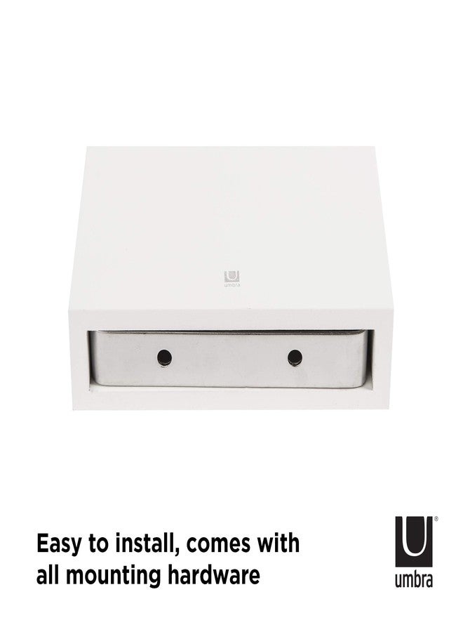 Umbra Showcase Floating Shelves (Set of 3), Gallery Style Display for Small Objects and More, White - Image 4