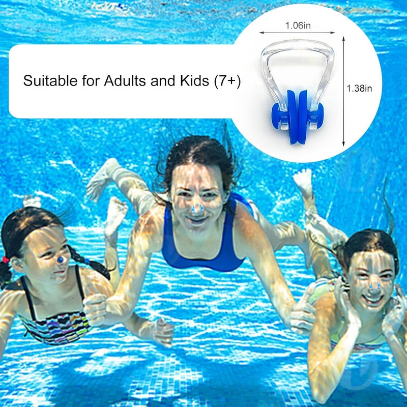 Zooshine BRBD (6 Pack) - Waterproof Silicone Swimming Nose Clip Plugs for Adults Children Age 7+ - Image 4