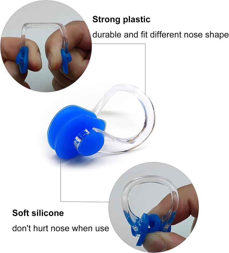 Zooshine BRBD (6 Pack) - Waterproof Silicone Swimming Nose Clip Plugs for Adults Children Age 7+ - Image 3